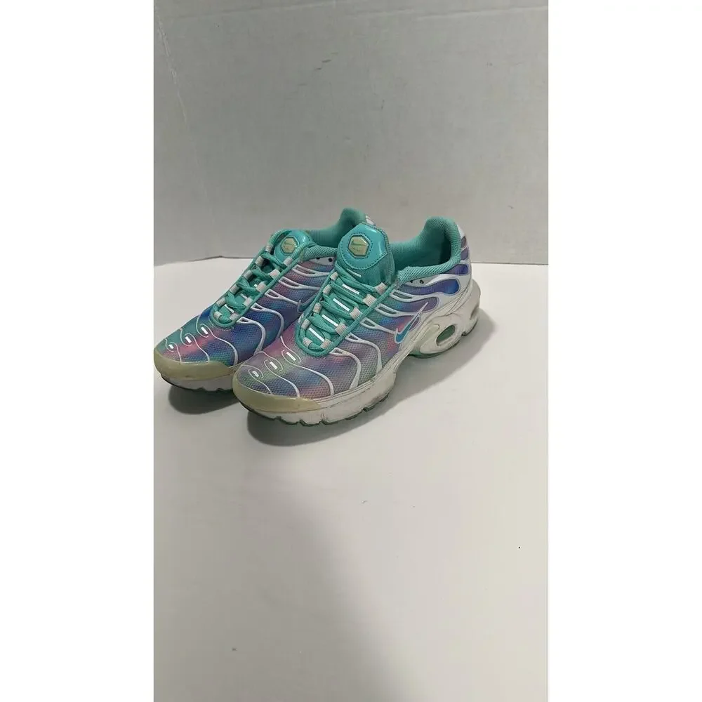 Nike Air Max Plus Blue Running Shoes Sneakers BV1239-100 Girl Youth Sz 4Y -W 5.5